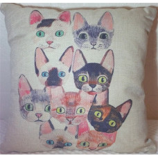 Nine Shades of Cat Cushion